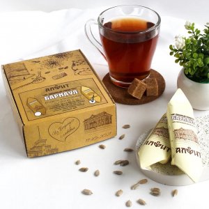 Конфеты "Любимый Барнаул" молочный шоколад, семена подсолнечника с медом. 9 шт. по 32 гр. Алфит