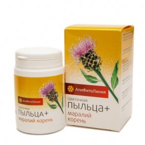 Пыльца цветочная и маралий корень, "Пчела и Человек" 60 таблетки по 550 мг