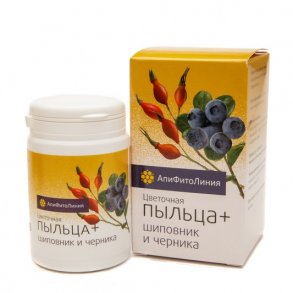 Пыльца цветочная и шиповник и черника,"Пчела и Человек" 60 таблетки по 550 мг