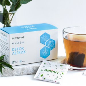Напиток чайный "Гармония-2" DETOX легких, 20 ф-пак по 2 г. Алфит
