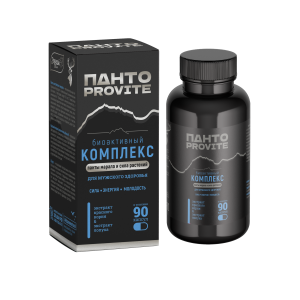 Биоактивный комплекс "Панто-Provite" для поддержания мужского здоровья 90 капсул в упаковке