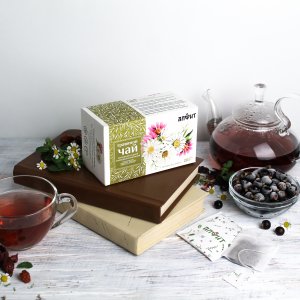 Травяной чай Противопростудный с ромашкой и эхинацеей. 20 фильтр-пакетов. Алфит